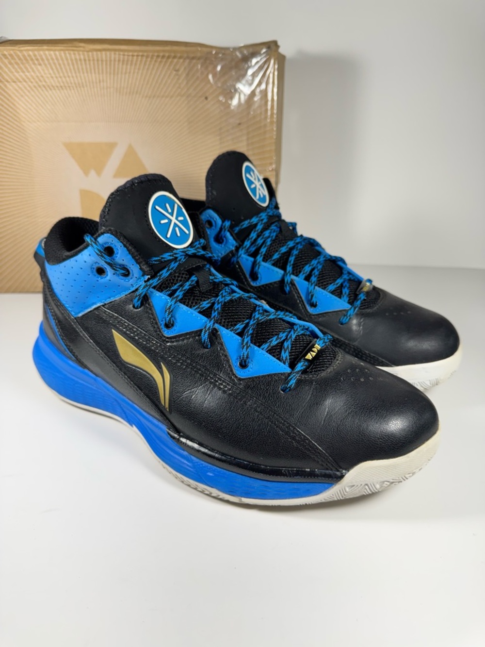 Li-Ning Way of Wade 2 Warrior Royal Blue Black White Dazzle Camo Sneakers 11 Men